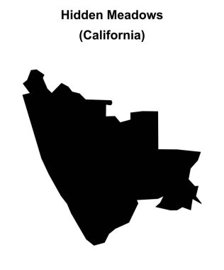 Gizli Çayırlar (California) boş ana hat haritası