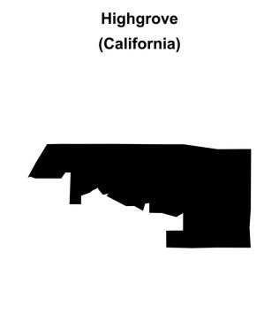 Highgrove (California) boş ana hat haritası
