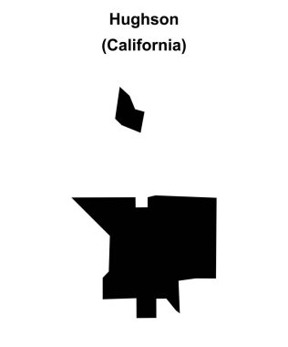 Hughson (California) boş ana hat haritası