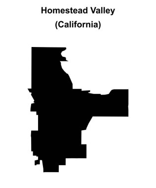 Homestead Vadisi (California) boş ana hat haritası