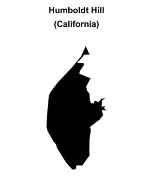 Humboldt Tepesi (California) boş ana hat haritası