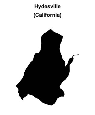 Hydesville (California) boş ana hat haritası