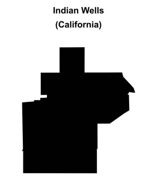 Indian Wells (California) boş ana hat haritası