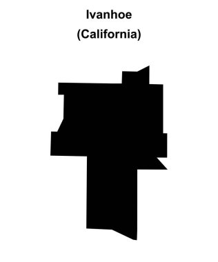 Ivanhoe (California) boş ana hat haritası