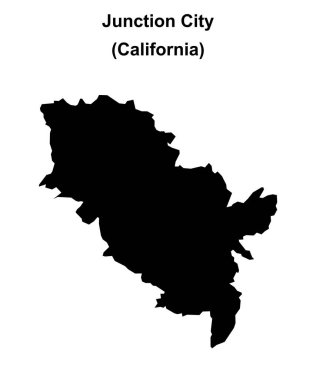 Junction City (California) boş ana hat haritası