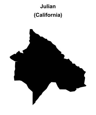Julian (California) boş ana hat haritası