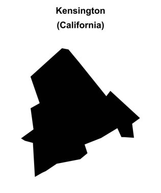 Kensington (California) boş ana hat haritası