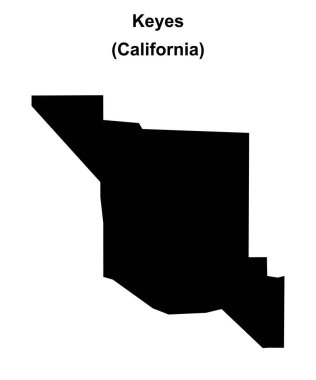 Keyes (California) boş ana hat haritası