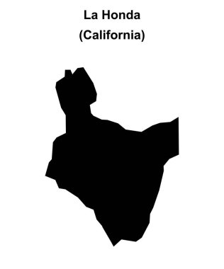La Honda (California) boş ana hat haritası