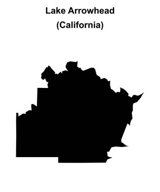 Arrowhead Gölü (California) boş ana hat haritası
