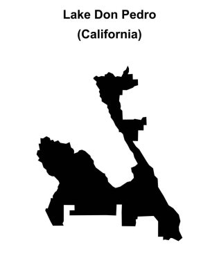 Don Pedro Gölü (California) boş ana hat haritası
