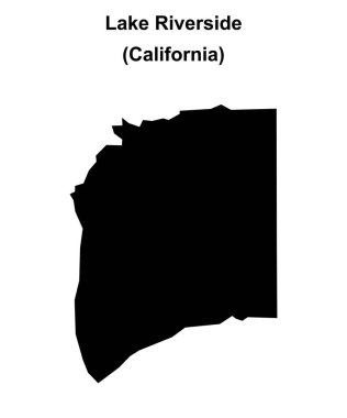Riverside Gölü (California) boş ana hat haritası