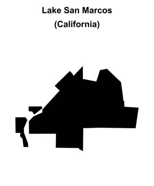 San Marcos Gölü (California) boş ana hat haritası