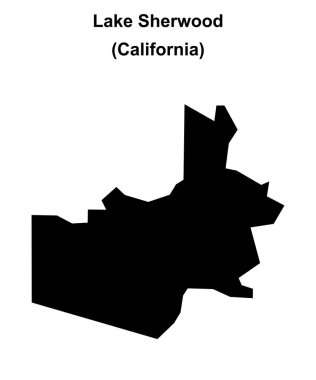 Sherwood Gölü (California) boş ana hat haritası