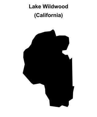 Wildwood Gölü (California) boş ana hat haritası
