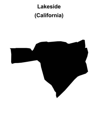 Lakeside (California) boş ana hat haritası