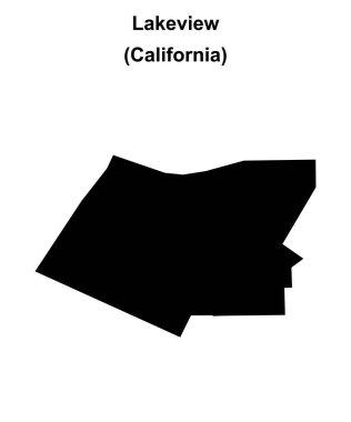 Lakeview (California) boş ana hat haritası