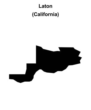 Laton (California) boş ana hat haritası