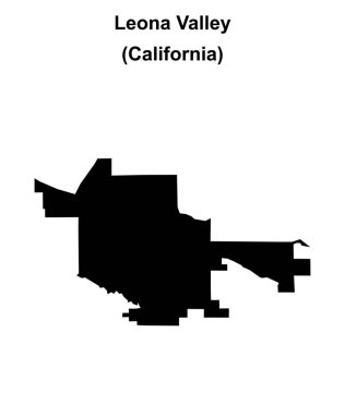 Leona Vadisi (California) boş ana hat haritası
