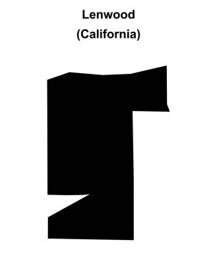 Lenwood (California) boş ana hat haritası