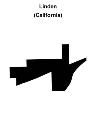 Linden (California) boş ana hat haritası