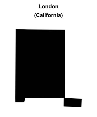 Londra (California) boş ana hat haritası