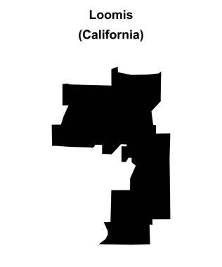 Loomis (California) boş ana hat haritası