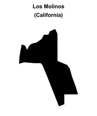 Los Molinos (California) boş ana hat haritası