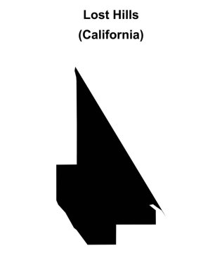 Lost Hills (California) boş ana hat haritası