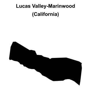 Lucas Vadisi-Marinwood (California) boş ana hat haritası