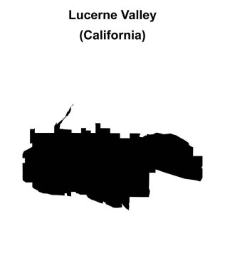 Lucerne Vadisi (California) boş ana hat haritası