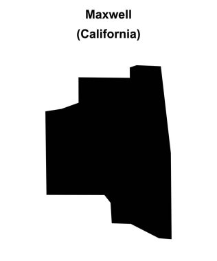 Maxwell (California) boş ana hat haritası