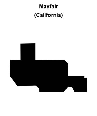 Mayfair (California) boş ana hat haritası