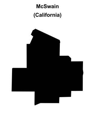 McSwain (California) boş ana hat haritası