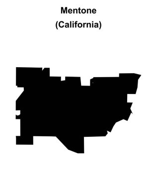 Mentone (California) boş ana hat haritası