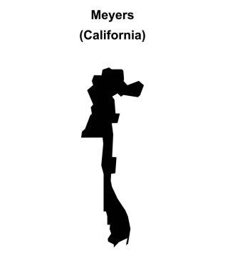 Meyers (California) boş ana hat haritası