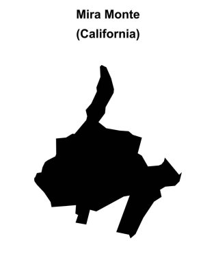 Mira Monte (California) boş ana hat haritası