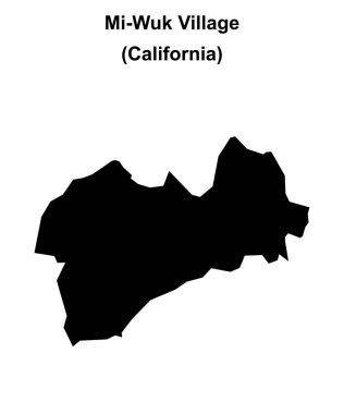 Mi-Wuk Köyü (California) boş ana hat haritası