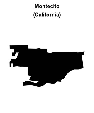 Montecito (California) boş ana hat haritası
