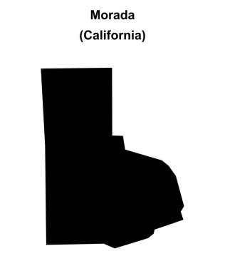 Morada (California) boş ana hat haritası