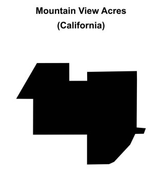 Dağ Görünümü Alanları (California) boş ana hat haritası