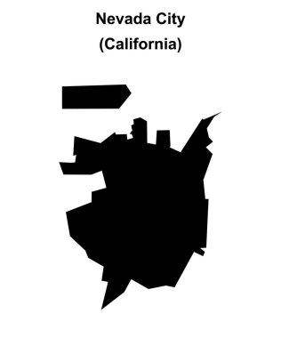 Nevada Şehri (California) boş ana hat haritası