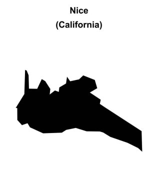 Güzel (California) boş dış hat haritası