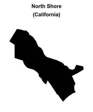 Kuzey Kıyısı (California) boş ana hat haritası