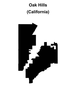 Oak Hills (California) boş ana hat haritası
