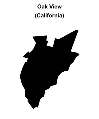 Meşe Görünümü (California) boş ana hat haritası