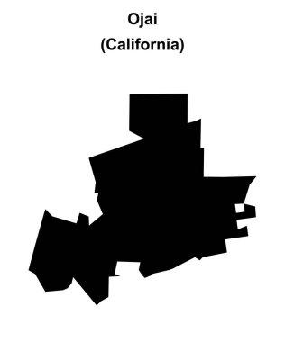 Ojai (California) boş ana hat haritası