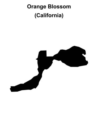 Turuncu Çiçek (California) boş ana hat haritası