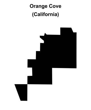 Orange Cove (California) boş ana hat haritası