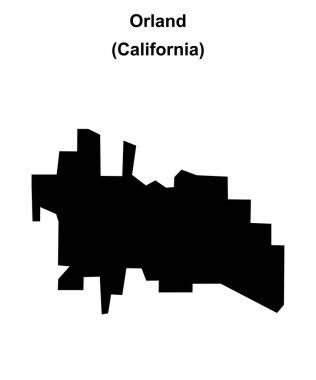 Orland (California) boş ana hat haritası